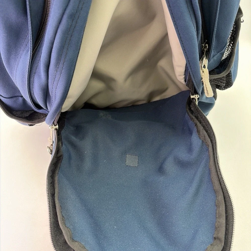 Jansport Big Multi Navy Blue Student Travel Backpack with Pockets